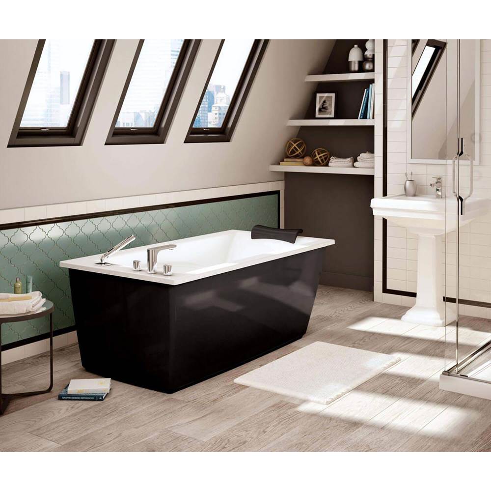 Bathworks ShowroomsMaax CanadaOptik F 60 in. x 32 in. Freestanding Bathtub with End Drain in Black