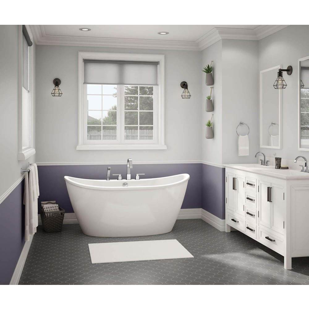 Bathworks ShowroomsMaax CanadaDelsia 60 in. x 32 in. Freestanding Bathtub with Center Drain in White