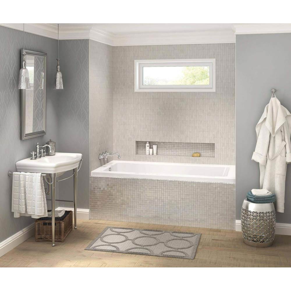 Maax Canada Pose IF 59.625 in. x 29.875 in. Alcove Bathtub with Aeroeffect System Right Drain in White