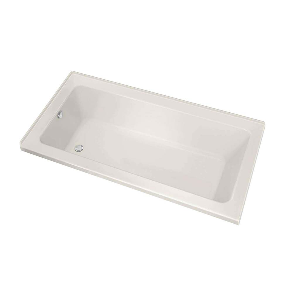 Bathworks ShowroomsMaax CanadaPose IF 59.625 in. x 29.875 in. Corner Bathtub with Whirlpool System Left Drain in Biscuit