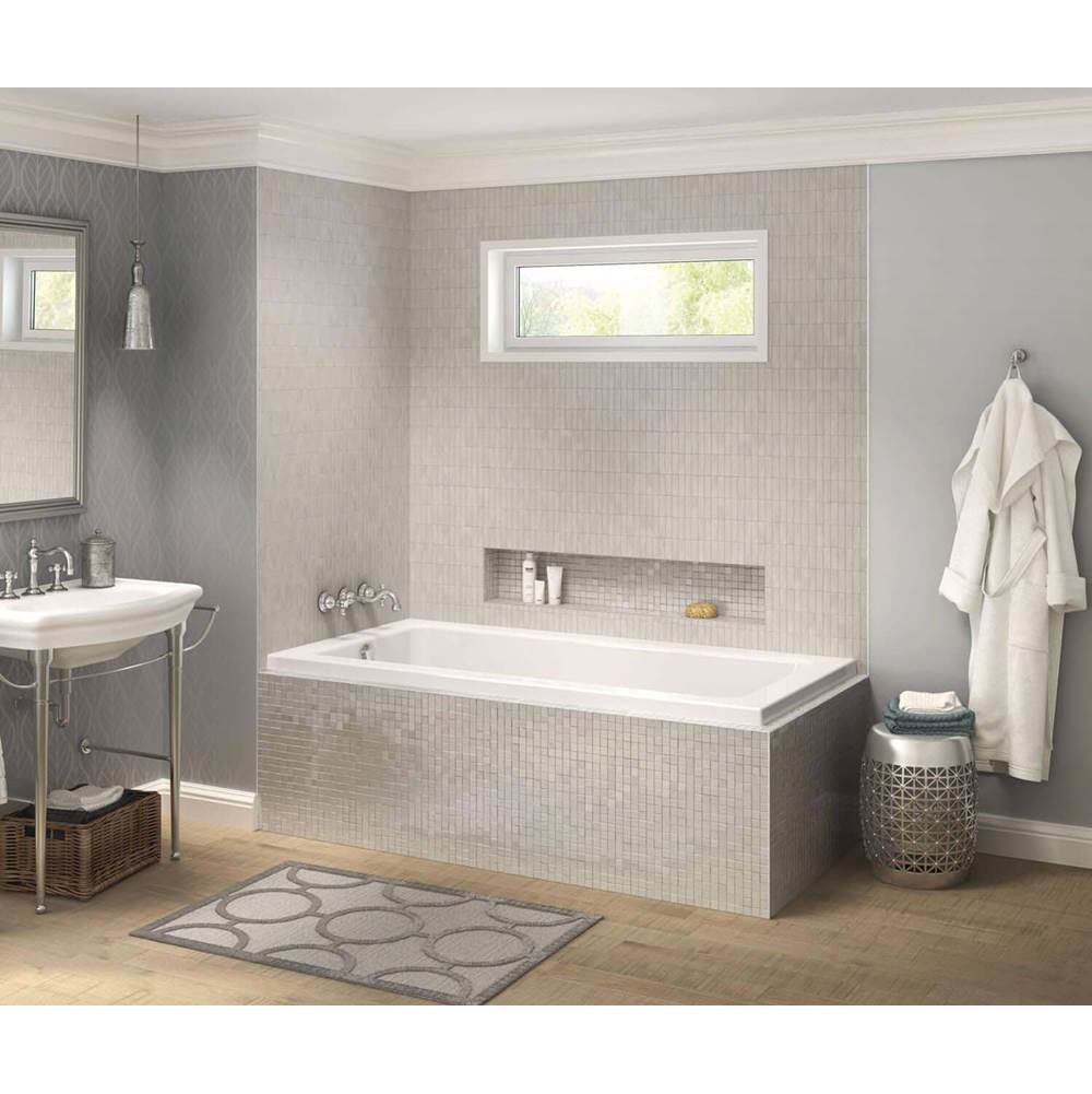 Bathworks ShowroomsMaax CanadaPose IF 59.625 in. x 31.625 in. Corner Bathtub with Right Drain in White