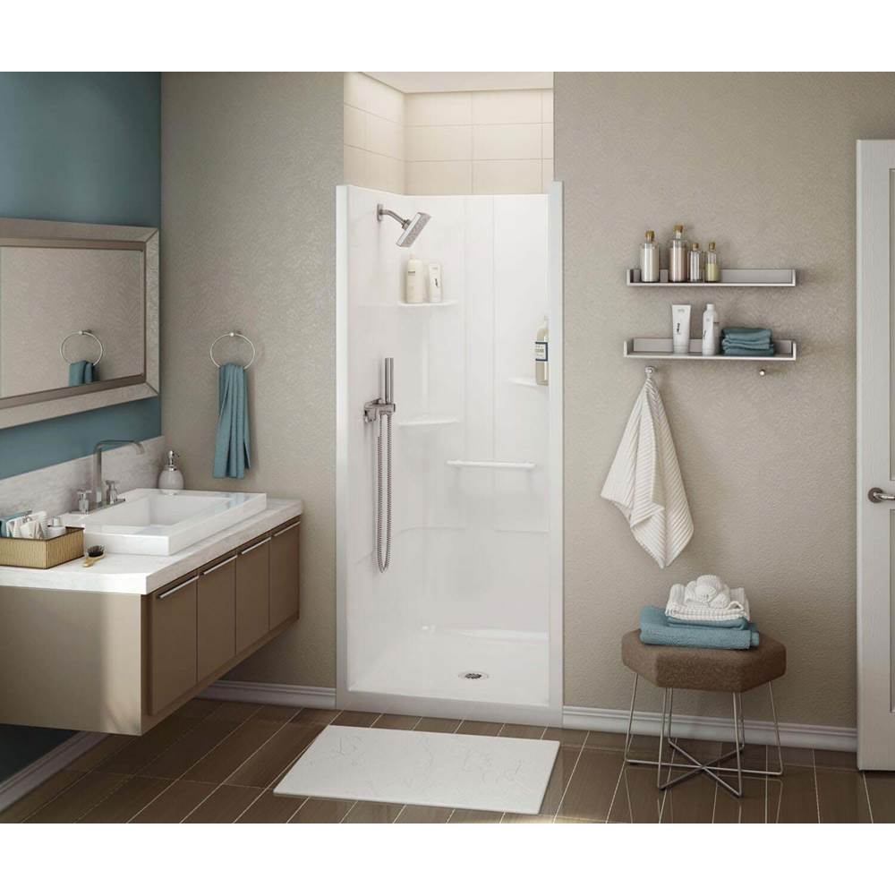 Bathworks ShowroomsMaax CanadaAllia 36 in. x 36.5 in. x 79 in. 1-piece Shower with No Seat, Center Drain in White