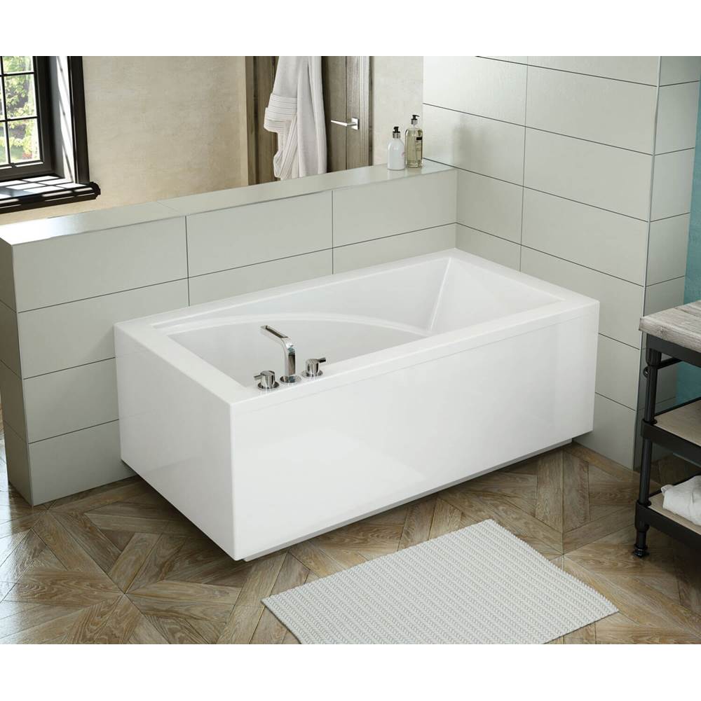 Bathworks ShowroomsMaax CanadaModulR corner right (with armrests) 59.625 in. x 31.875 in. Corner Bathtub with Right Drain in White