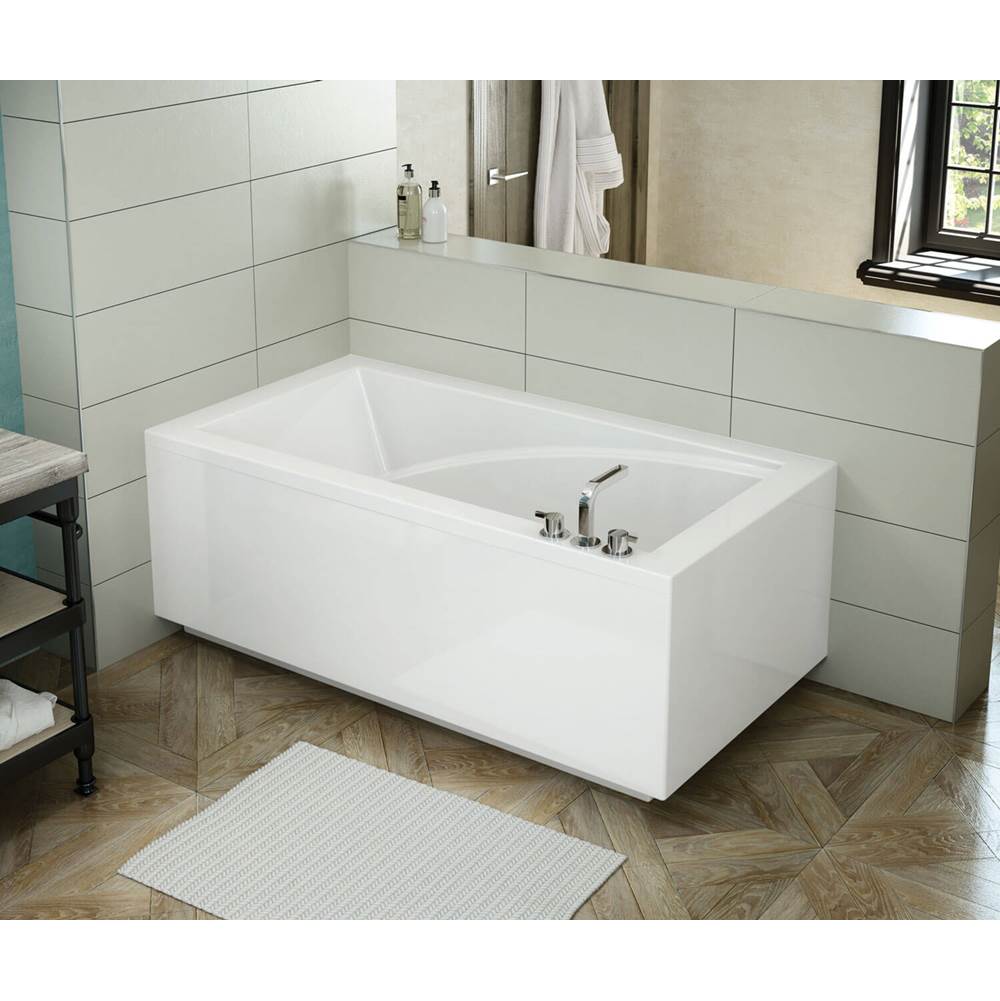 Bathworks ShowroomsMaax CanadaModulR corner left (with armrests) 59.625 in. x 31.875 in. Corner Bathtub with Left Drain in White