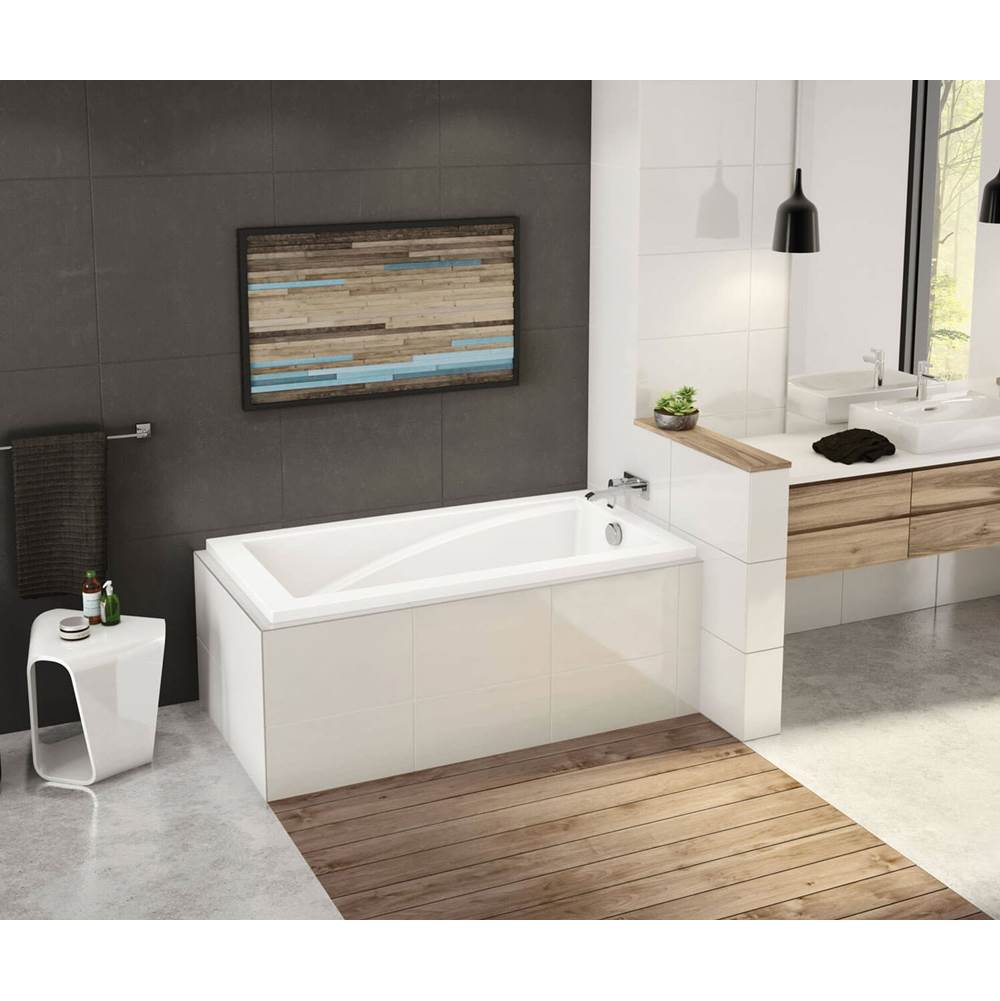 Bathworks ShowroomsMaax CanadaModulR IF corner right (with armrests) 59.625 in. x 31.875 in. Corner Bathtub with Left Drain in White