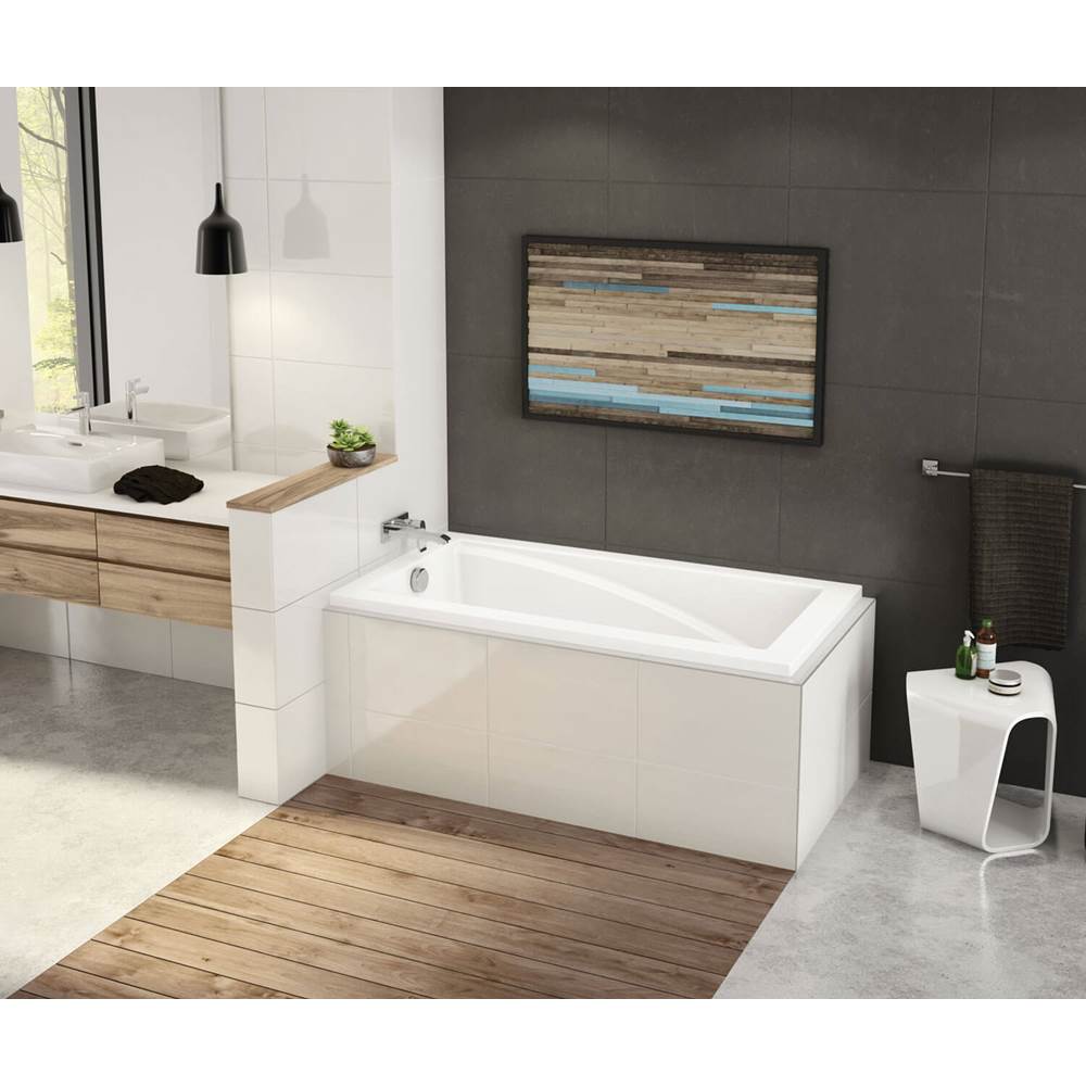 Bathworks ShowroomsMaax CanadaModulR IF corner left (with armrests) 59.625 in. x 31.875 in. Corner Bathtub with Right Drain in White