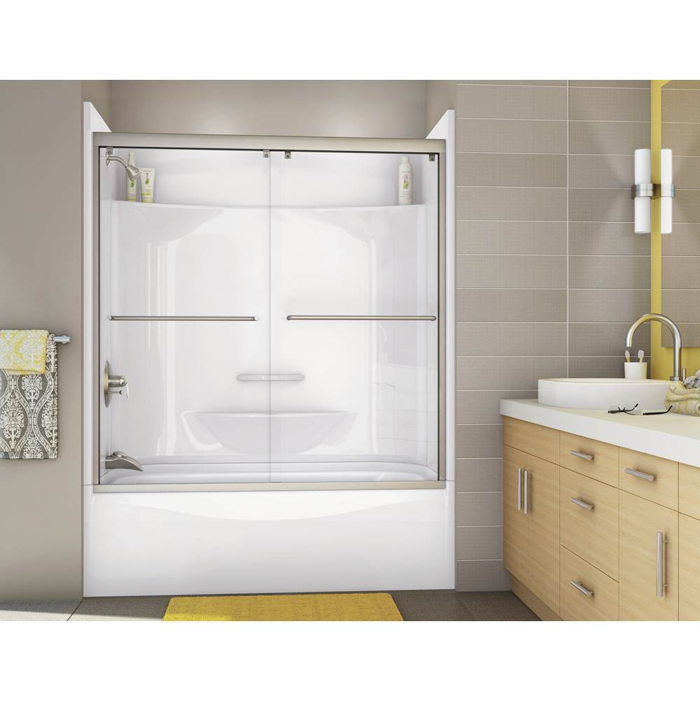 Bathworks ShowroomsMaax CanadaKDTS AFR 59.875 in. x 30.125 in. x 79.625 in. 4-piece Tub Shower with Left Drain in White