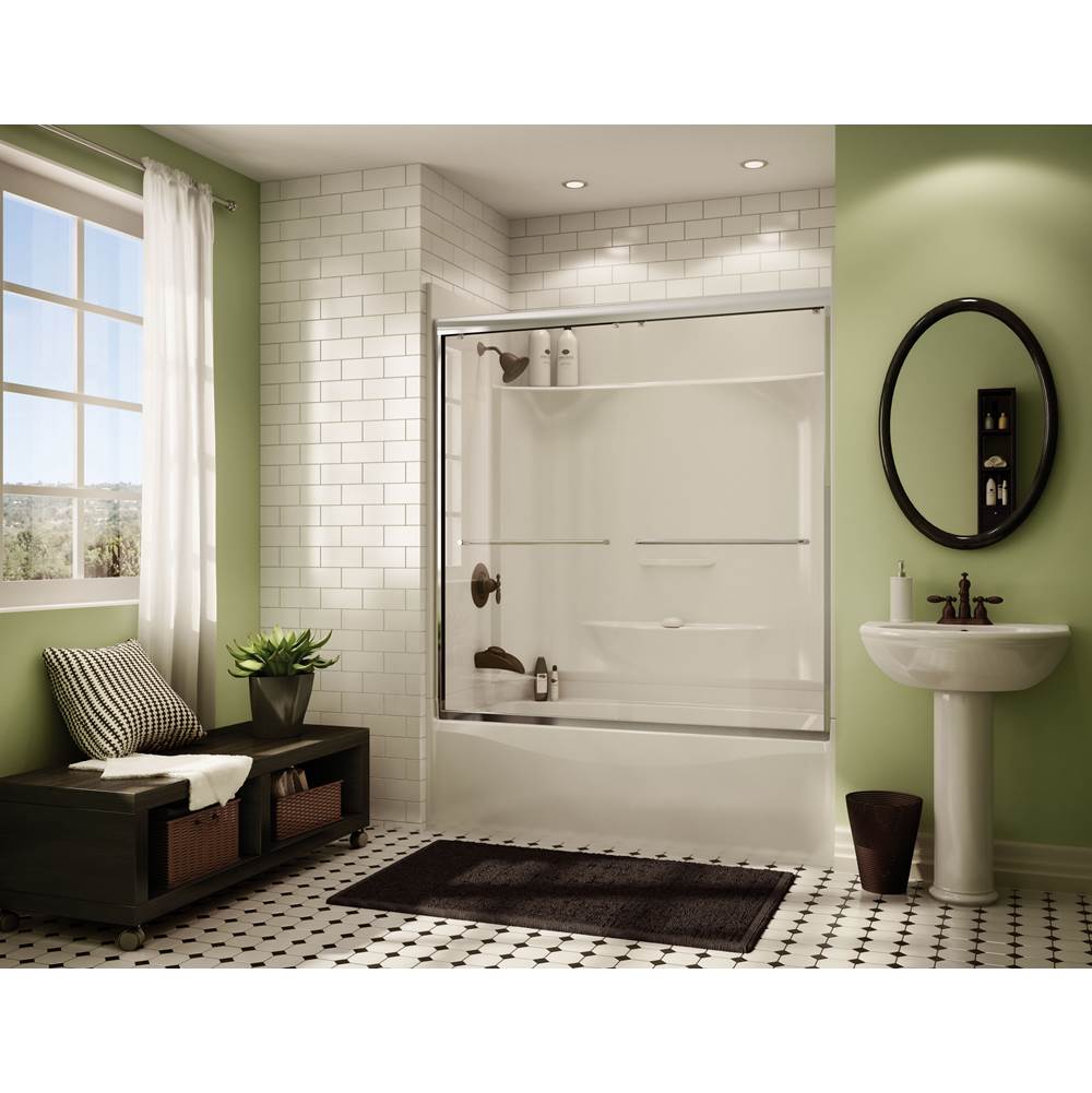 Bathworks ShowroomsMaax CanadaKDTS AFR 59.875 in. x 32 in. x 81.75 in. 4-piece Tub Shower with Right Drain in White