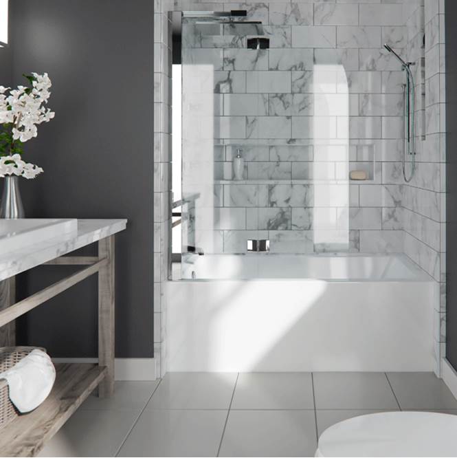 Bathworks ShowroomsNeptune Entrepreneur CanadaAZEA bathtub 32x60 with Tiling Flange and Skirt, Right drain, White AZEA3260 BJD