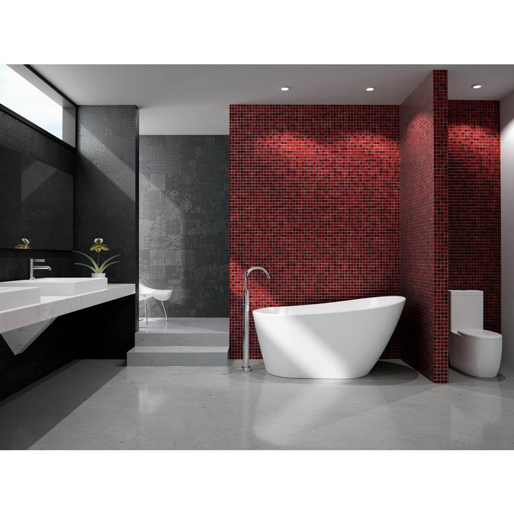 Bathworks ShowroomsNeptune Rouge CanadaFreestanding One Piece Malaga 32X66, Mass-Air, Chrome Drain, White