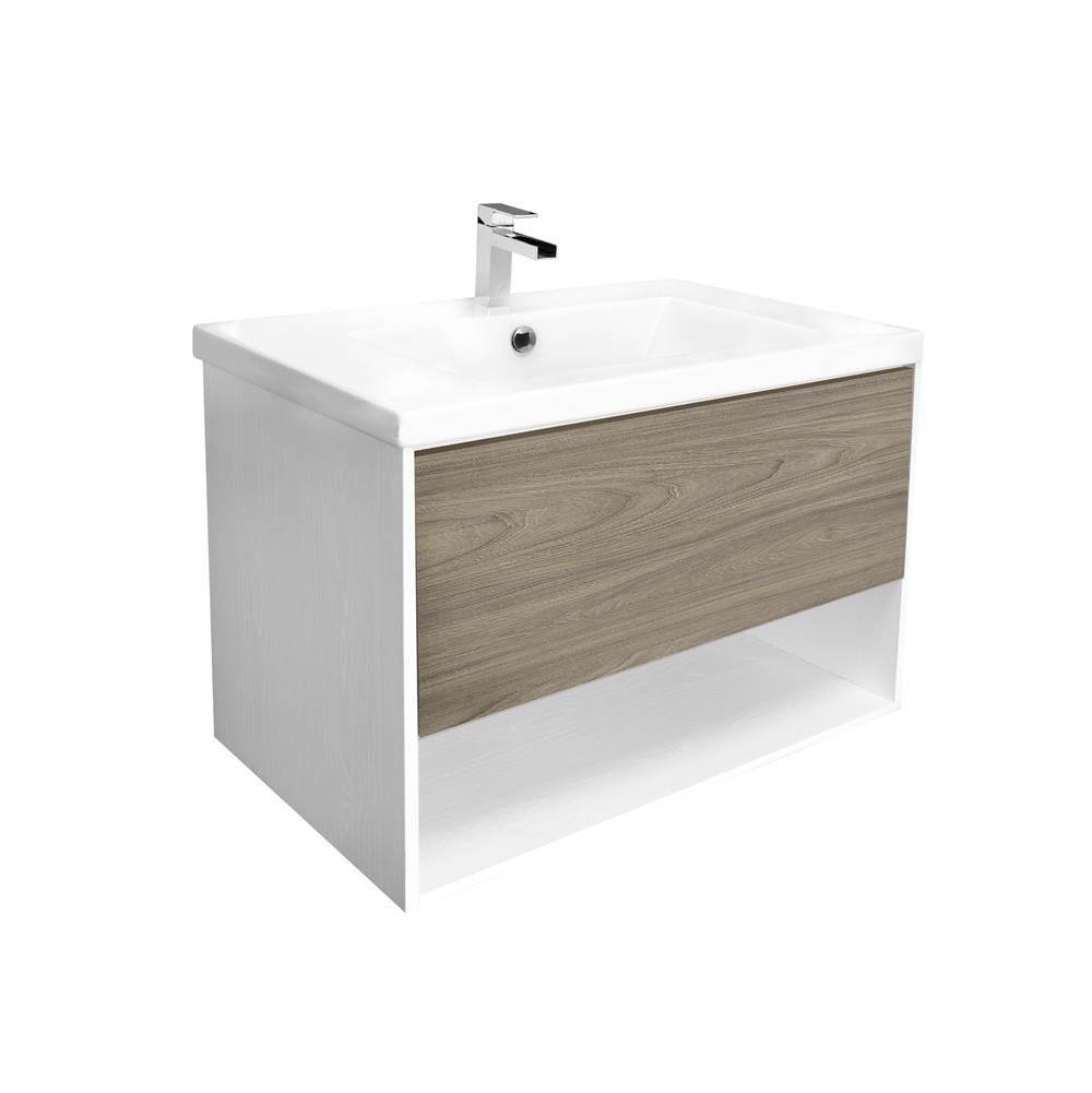 Bathworks ShowroomsAriaAr-Aperto Kit W/Ald-Slim81, Driftwood
