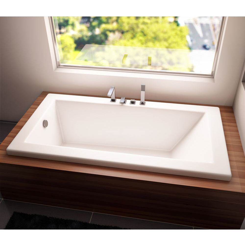 Bathworks ShowroomsProduits NeptuneZEN bathtub 32x60 with 1'' lip, Whirlpool/Mass-Air, Biscuit