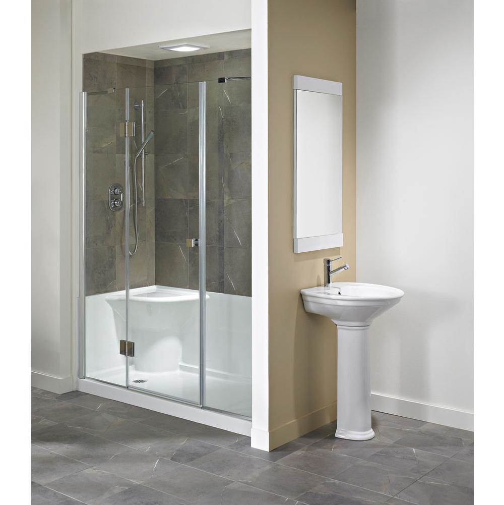 Bathworks ShowroomsProduits NeptuneKOYA shower base 32x60 with Right Seat and Right Drain, White