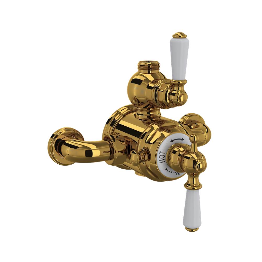 Bathworks ShowroomsPerrin & RoweEdwardian™ 3/4'' Exposed Therm Valve With Volume And Temperature Control