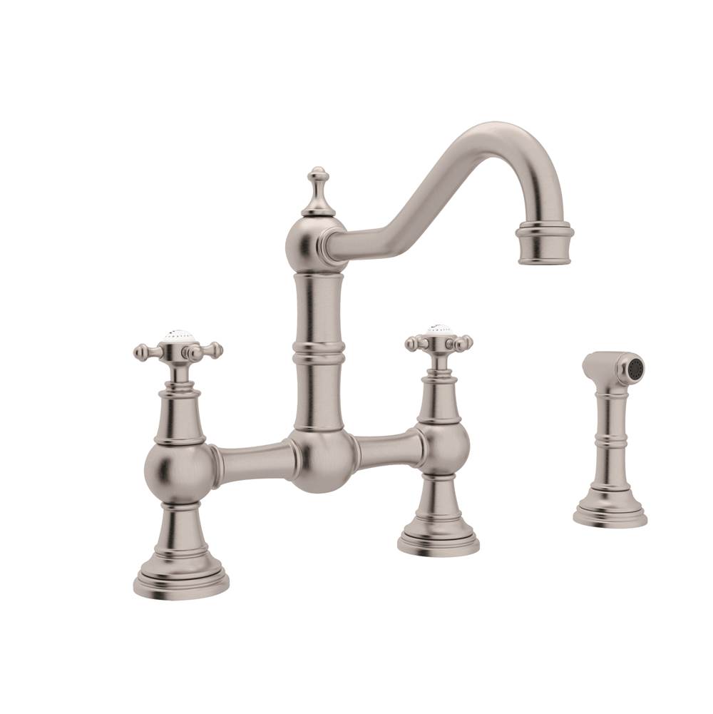 Perrin & Rowe Bridge Kitchen Faucets item U.4755X-STN-2