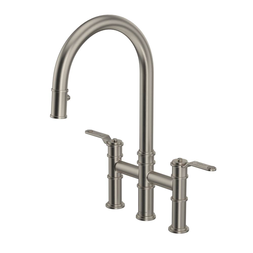 Bathworks ShowroomsPerrin & RoweArmstrong™ Pull-Down Bridge Kitchen Faucet With C-Spout