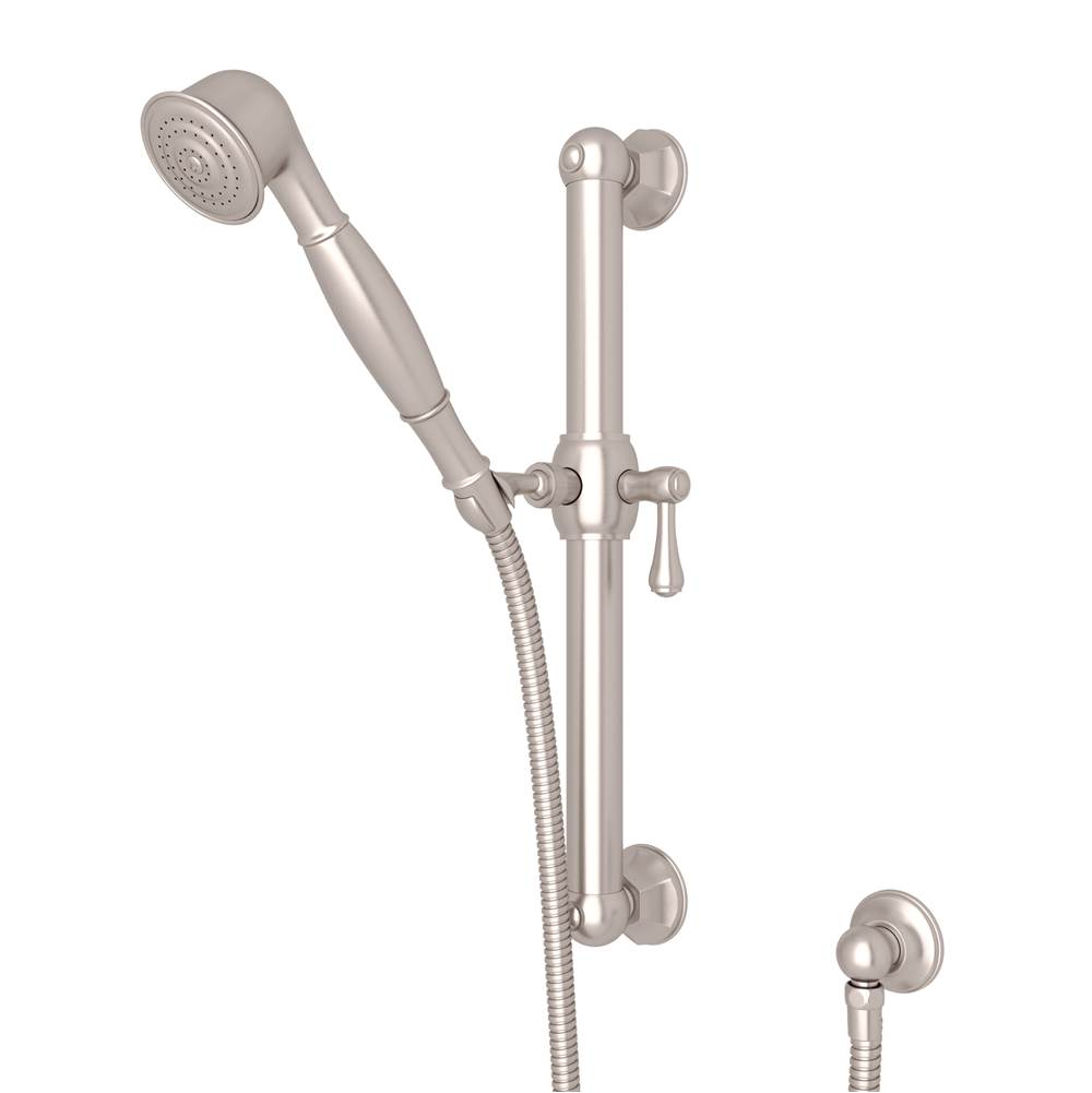 Perrin & Rowe Handshower Set With 24'' Grab Bar and Single Function Handshower