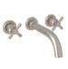 Perrin And Rowe - U.3332X-STN/TO - Wall Mount Tub Fillers