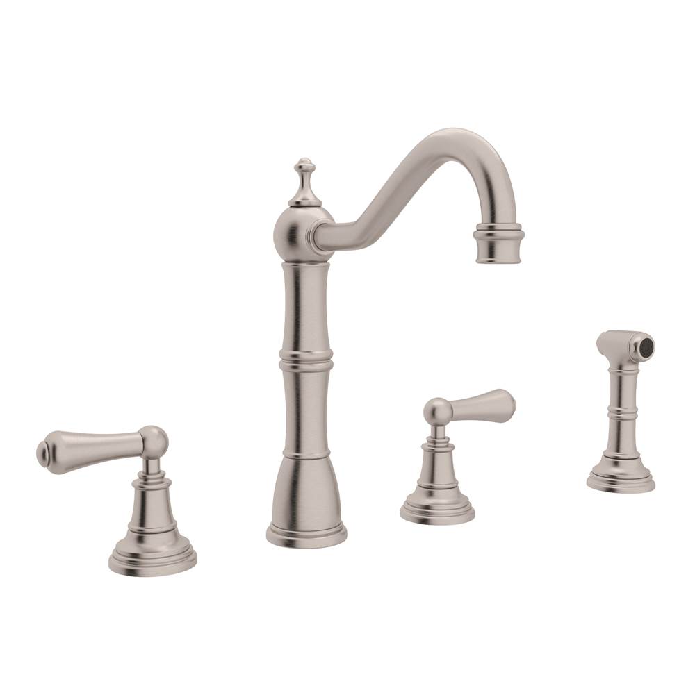 Perrin & Rowe Deck Mount Kitchen Faucets item U.4776L-STN-2
