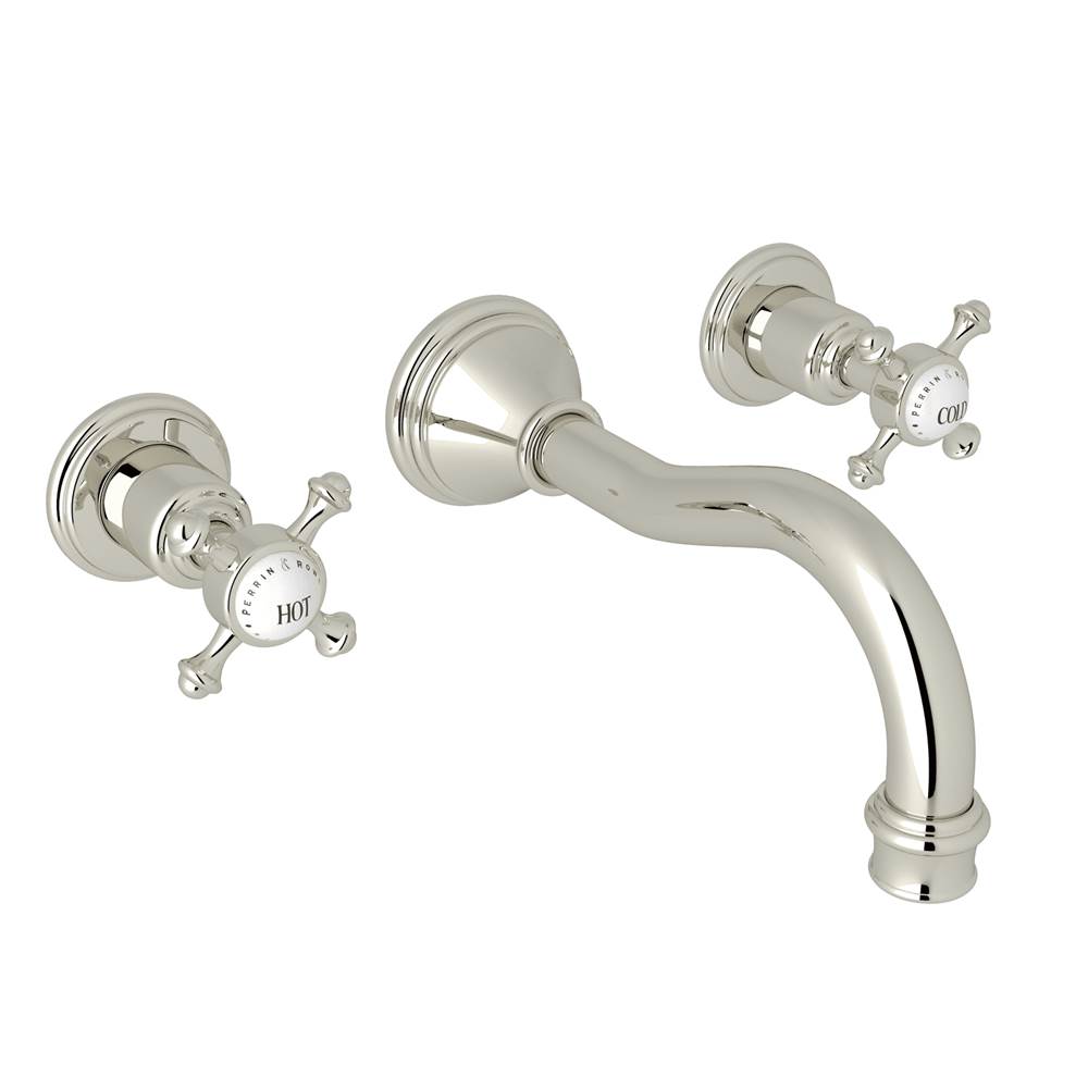 Perrin & Rowe Wall Mounted Bathroom Sink Faucets item U.3794X-PN/TO-2