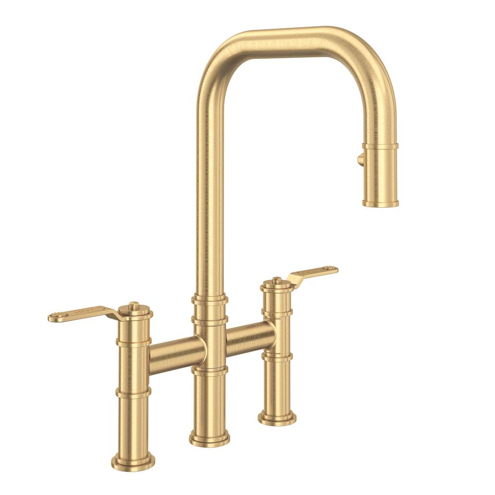 Bathworks ShowroomsPerrin & RoweArmstrong™ Pull-Down Bridge Kitchen Faucet With U-Spout