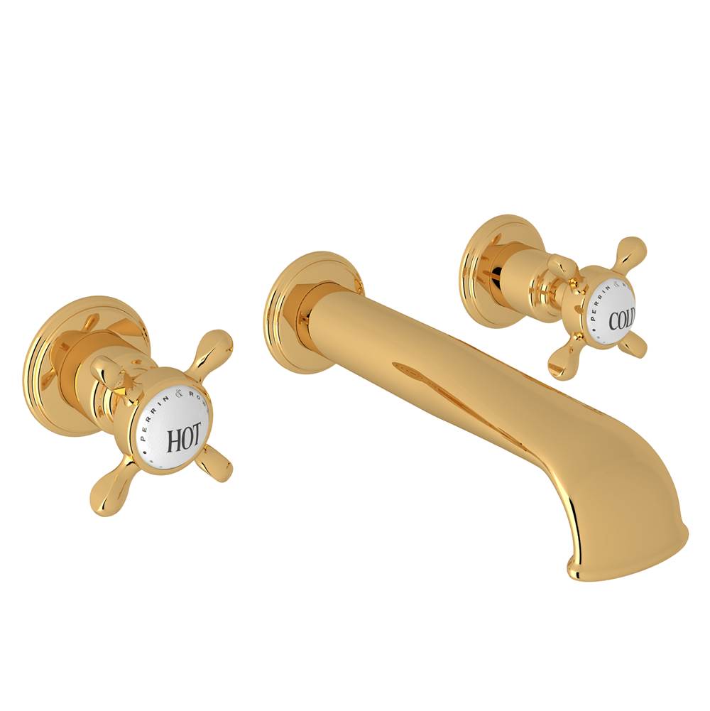 Perrin & Rowe Wall Mounted Bathroom Sink Faucets item U.3561X-EG/TO-2