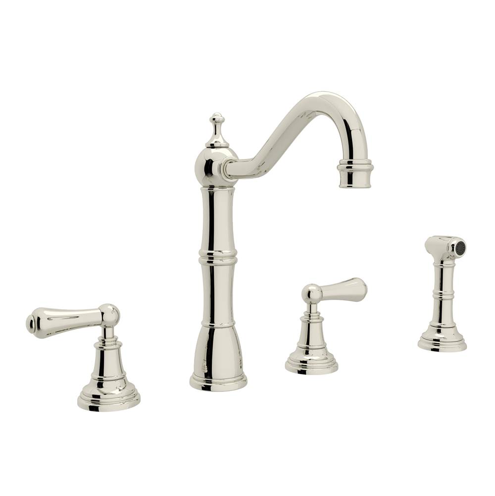 Perrin & Rowe Deck Mount Kitchen Faucets item U.4776L-PN-2