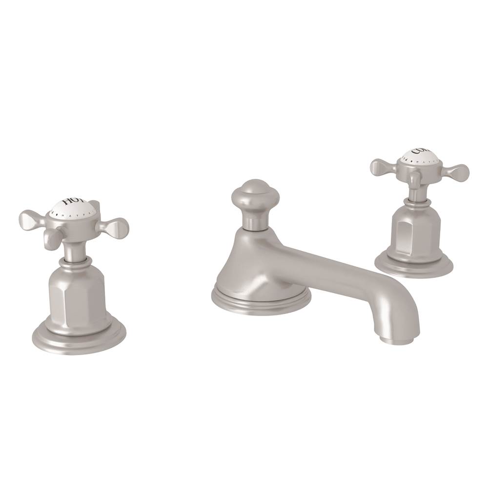 Perrin & Rowe Widespread Bathroom Sink Faucets item U.3706X-STN-2
