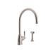 Perrin And Rowe - U.4846LS-STN-2 - Single Hole Kitchen Faucets