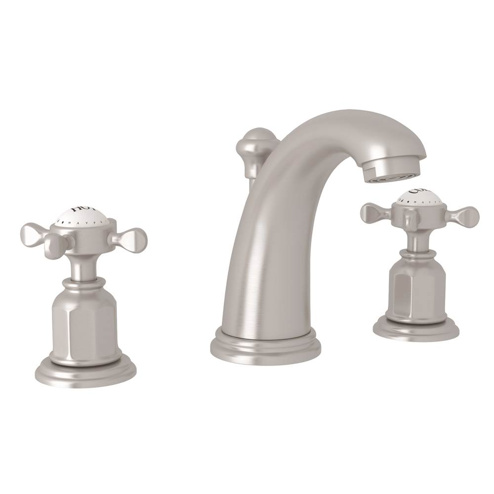 Perrin & Rowe Widespread Bathroom Sink Faucets item U.3761X-STN-2