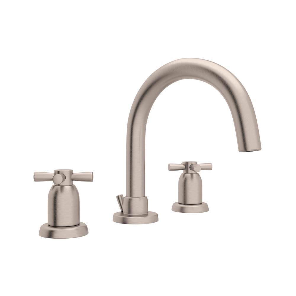Perrin & Rowe Widespread Bathroom Sink Faucets item U.3956X-STN-2