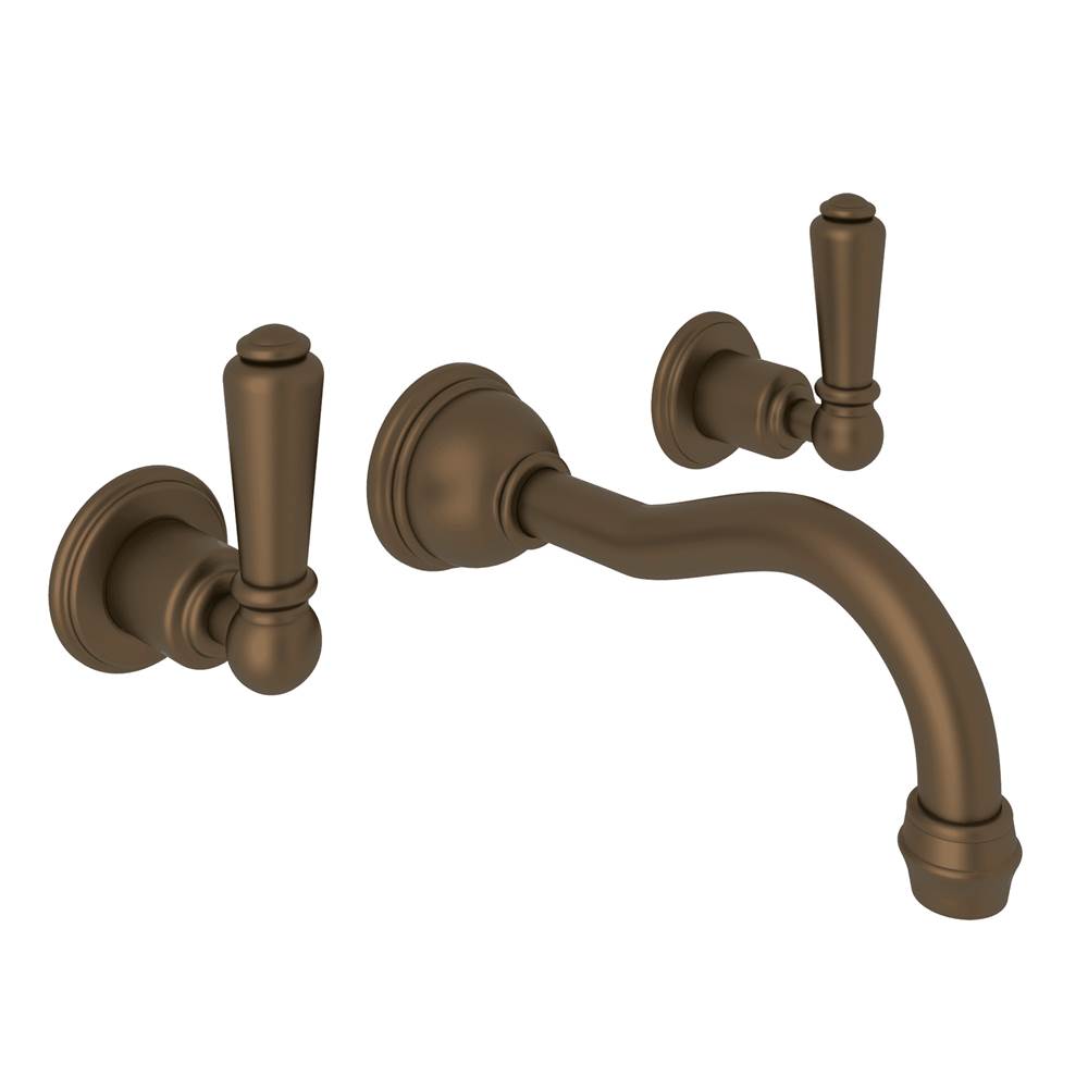 Perrin & Rowe Wall Mounted Bathroom Sink Faucets item U.3790L-EB/TO-2