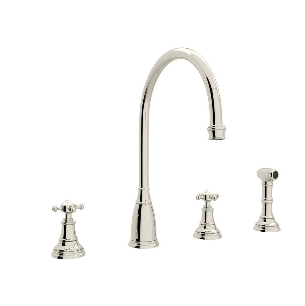 Perrin & Rowe Deck Mount Kitchen Faucets item U.4735X-PN-2