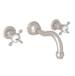 Perrin And Rowe - U.3791X-STN/TO-2 - Wall Mounted Bathroom Sink Faucets