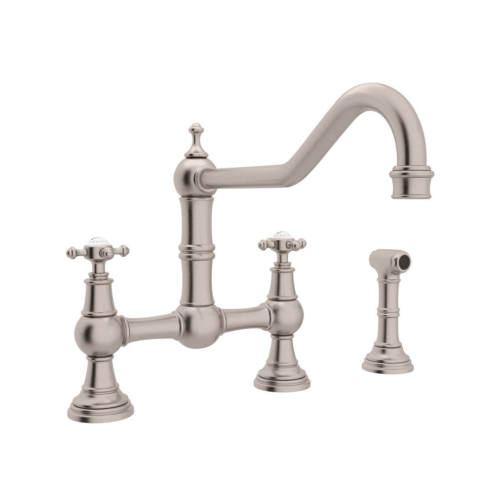 Perrin & Rowe Bridge Kitchen Faucets item U.4763X-STN-2