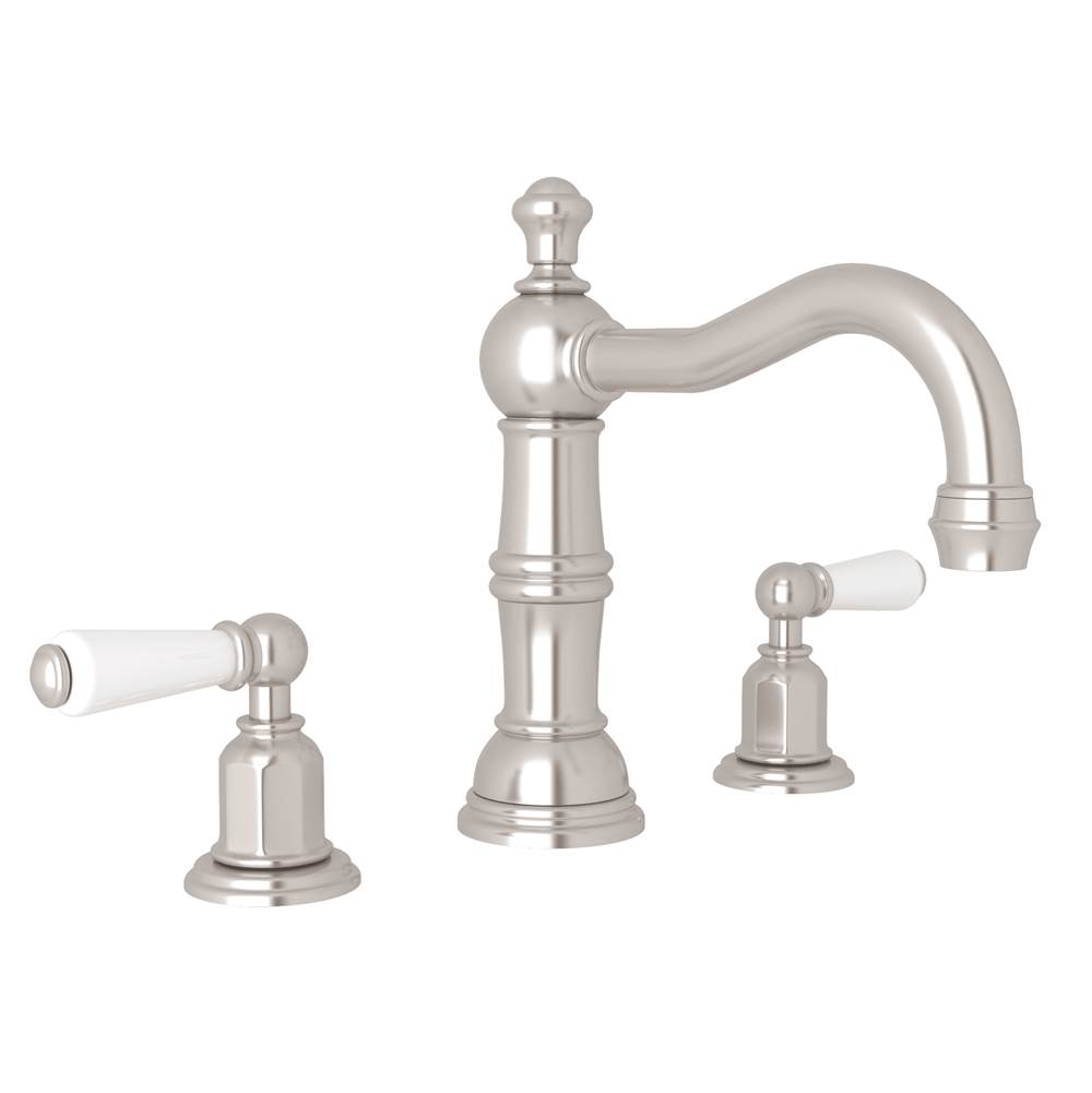 Perrin & Rowe Widespread Bathroom Sink Faucets item U.3720L-STN-2