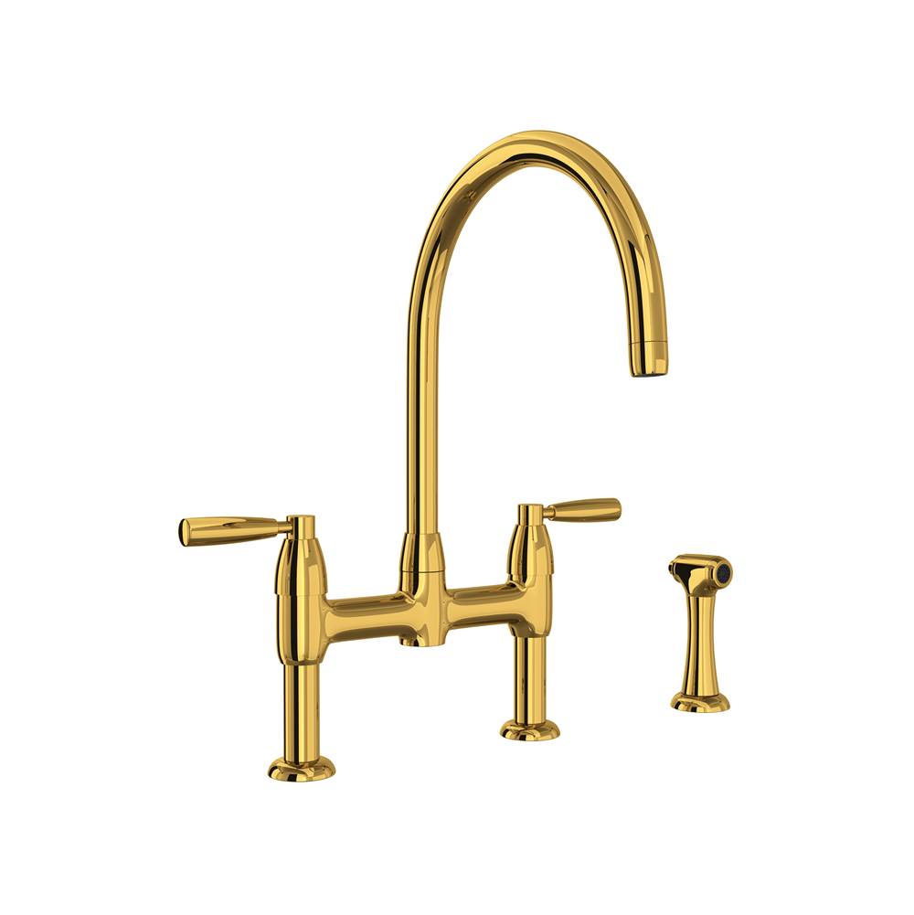Bathworks ShowroomsPerrin & RoweHolborn™ Bridge Kitchen Faucet With C-Spout and Side Spray