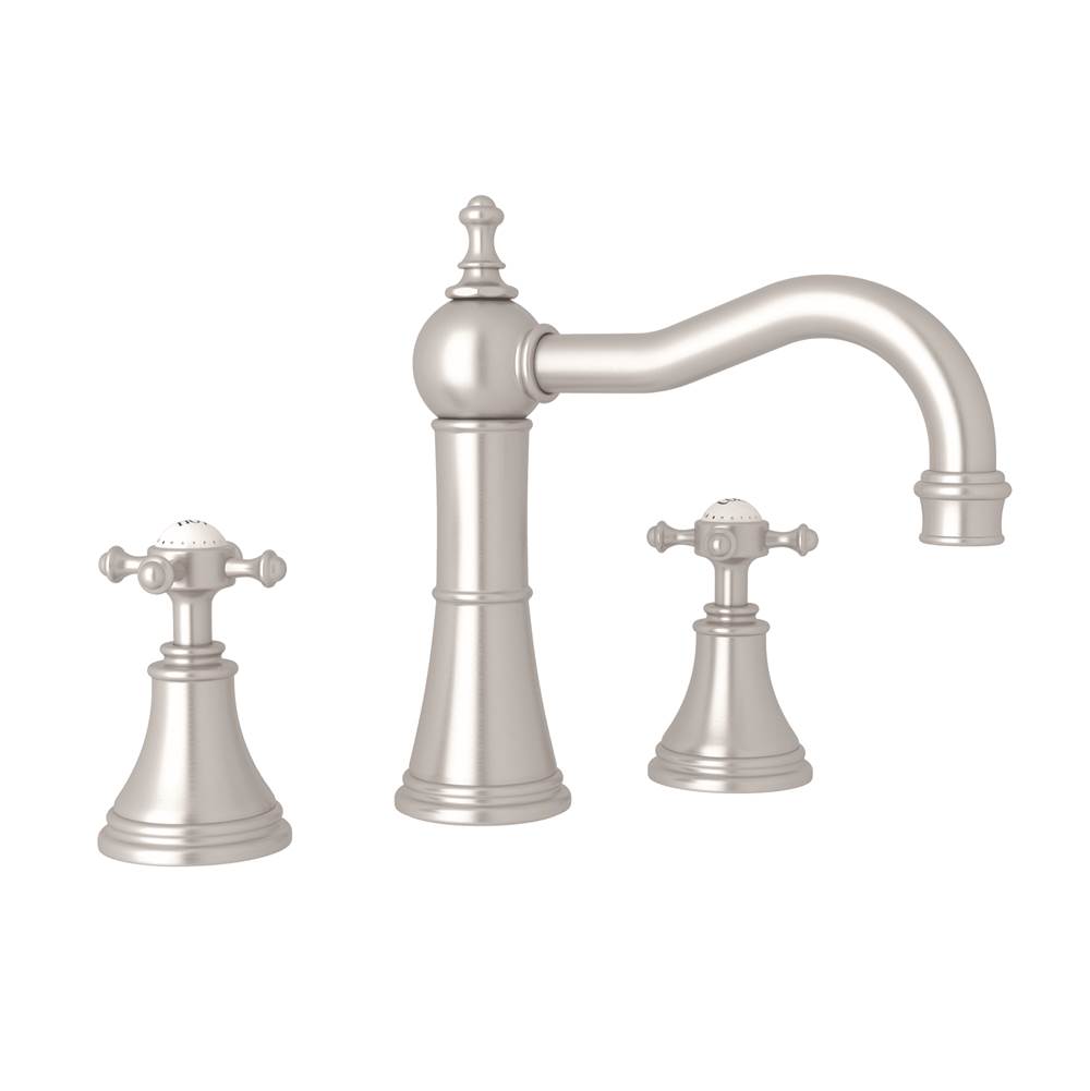 Perrin & Rowe Widespread Bathroom Sink Faucets item U.3724X-STN-2