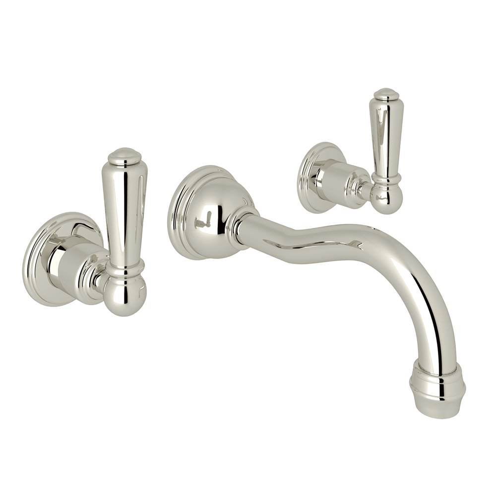 Perrin & Rowe Wall Mounted Bathroom Sink Faucets item U.3790L-PN/TO-2