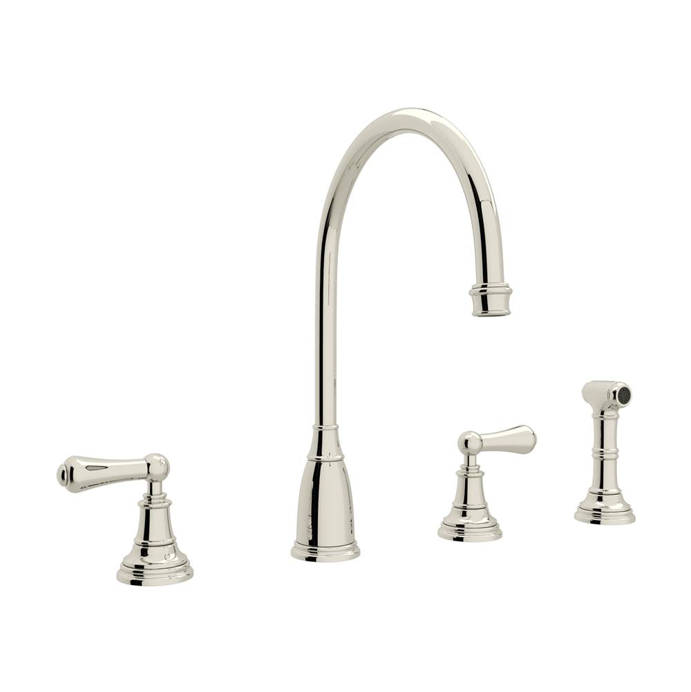 Perrin & Rowe Deck Mount Kitchen Faucets item U.4736L-PN-2