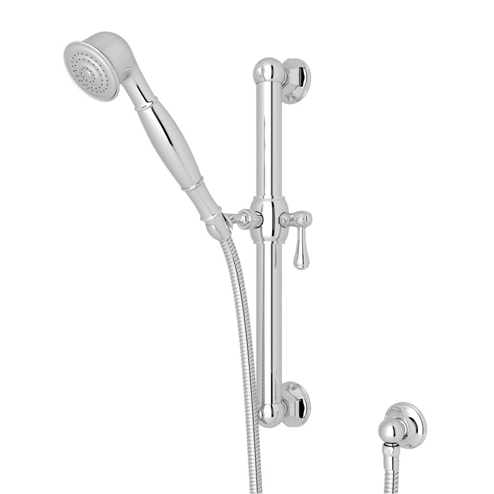 Perrin & Rowe Handshower Set With 24'' Grab Bar and Single Function Handshower