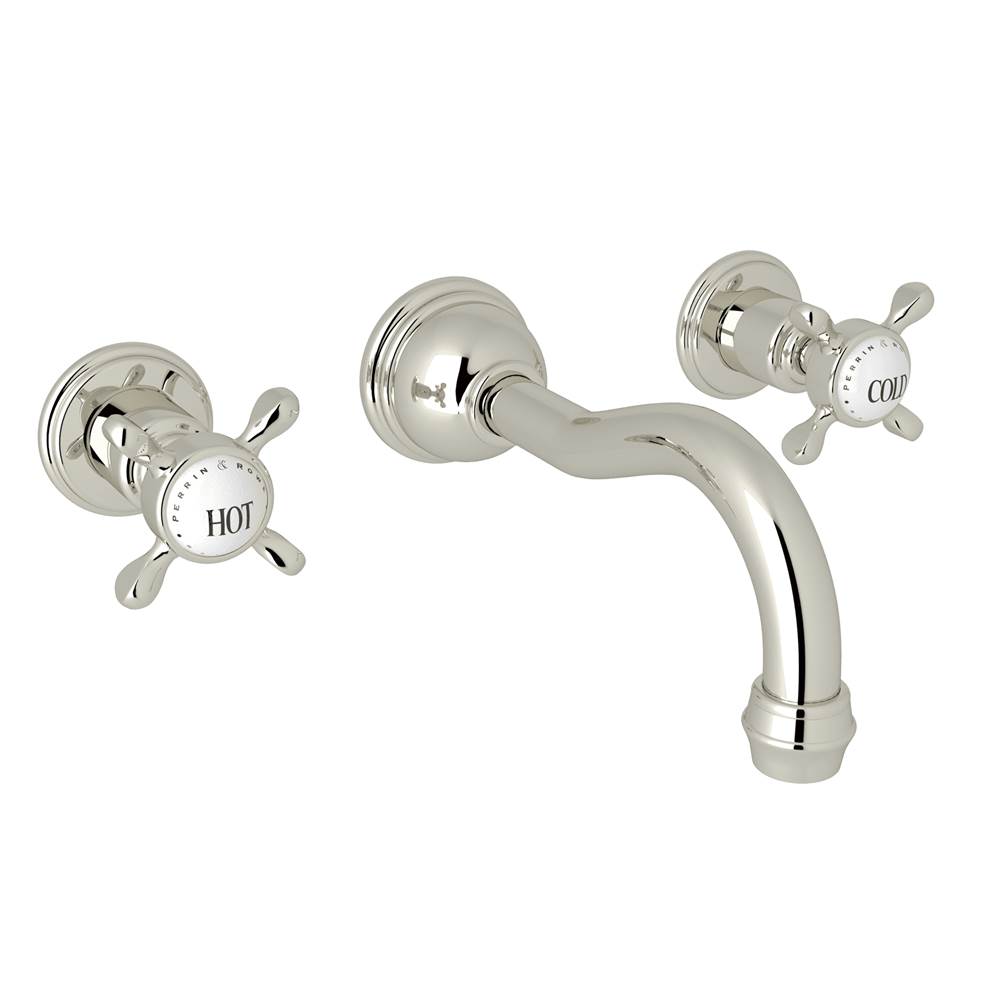 Perrin & Rowe Wall Mounted Bathroom Sink Faucets item U.3791X-PN/TO-2