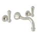 Perrin And Rowe - U.3793LS-PN/TO-2 - Wall Mounted Bathroom Sink Faucets