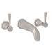 Perrin And Rowe - U.3170LS-STN/TO-2 - Wall Mounted Bathroom Sink Faucets