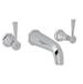 Perrin And Rowe - U.3170LS-APC/TO-2 - Wall Mounted Bathroom Sink Faucets