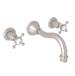 Perrin And Rowe - U.3794X-STN/TO-2 - Wall Mounted Bathroom Sink Faucets