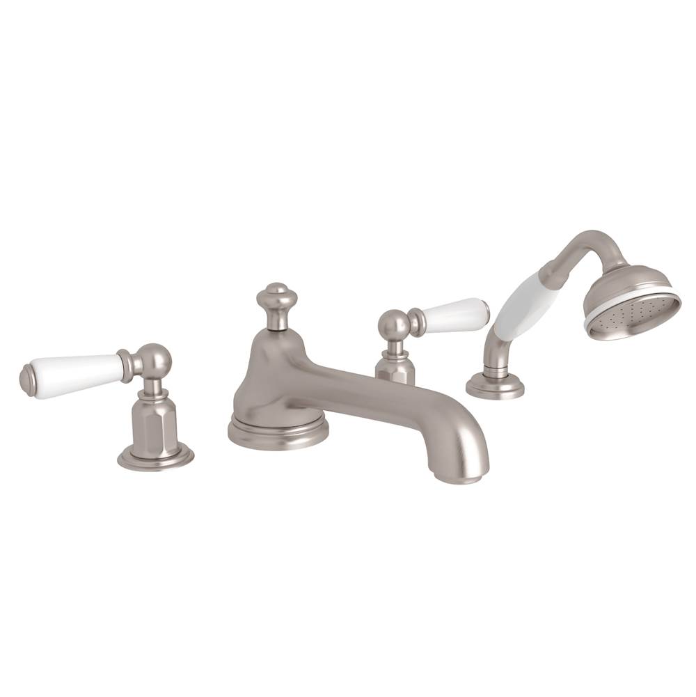 Perrin & Rowe Edwardian™ 4-Hole Deck Mount Tub Filler With Low Spout