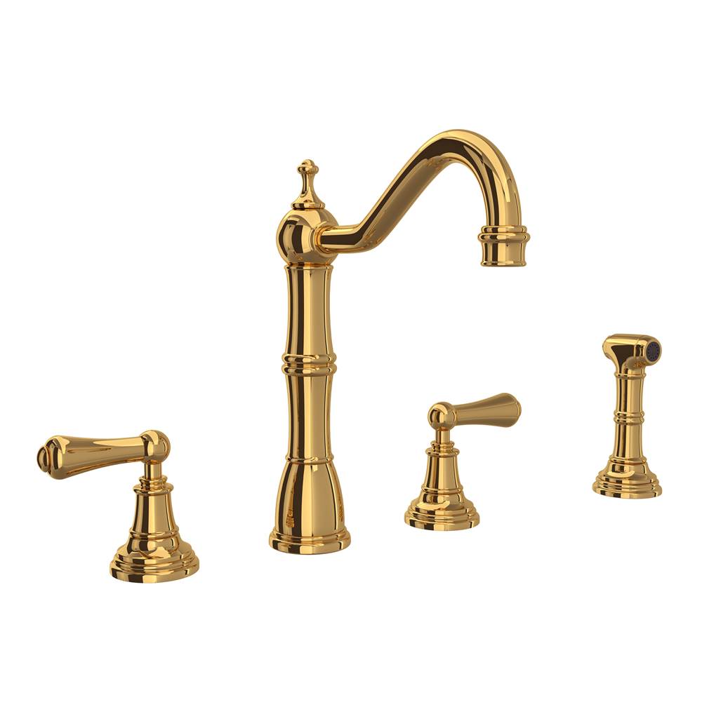 Bathworks ShowroomsPerrin & RoweEdwardian™ Two Handle Kitchen Faucet With Side Spray