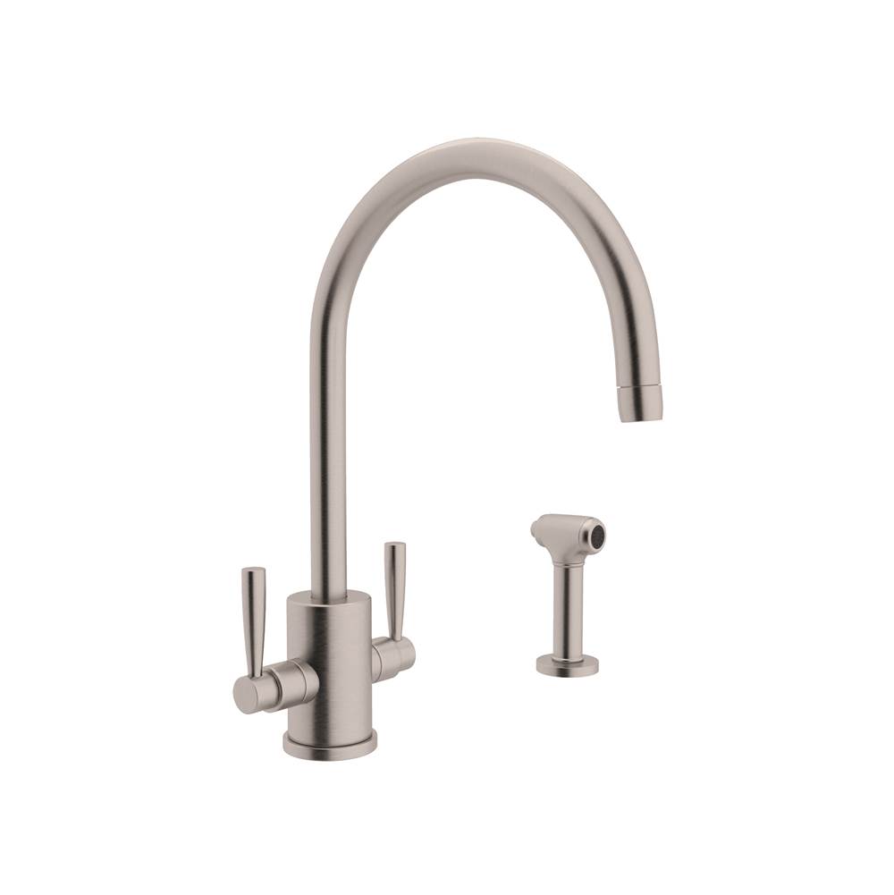 Perrin & Rowe Deck Mount Kitchen Faucets item U.4312LS-STN-2