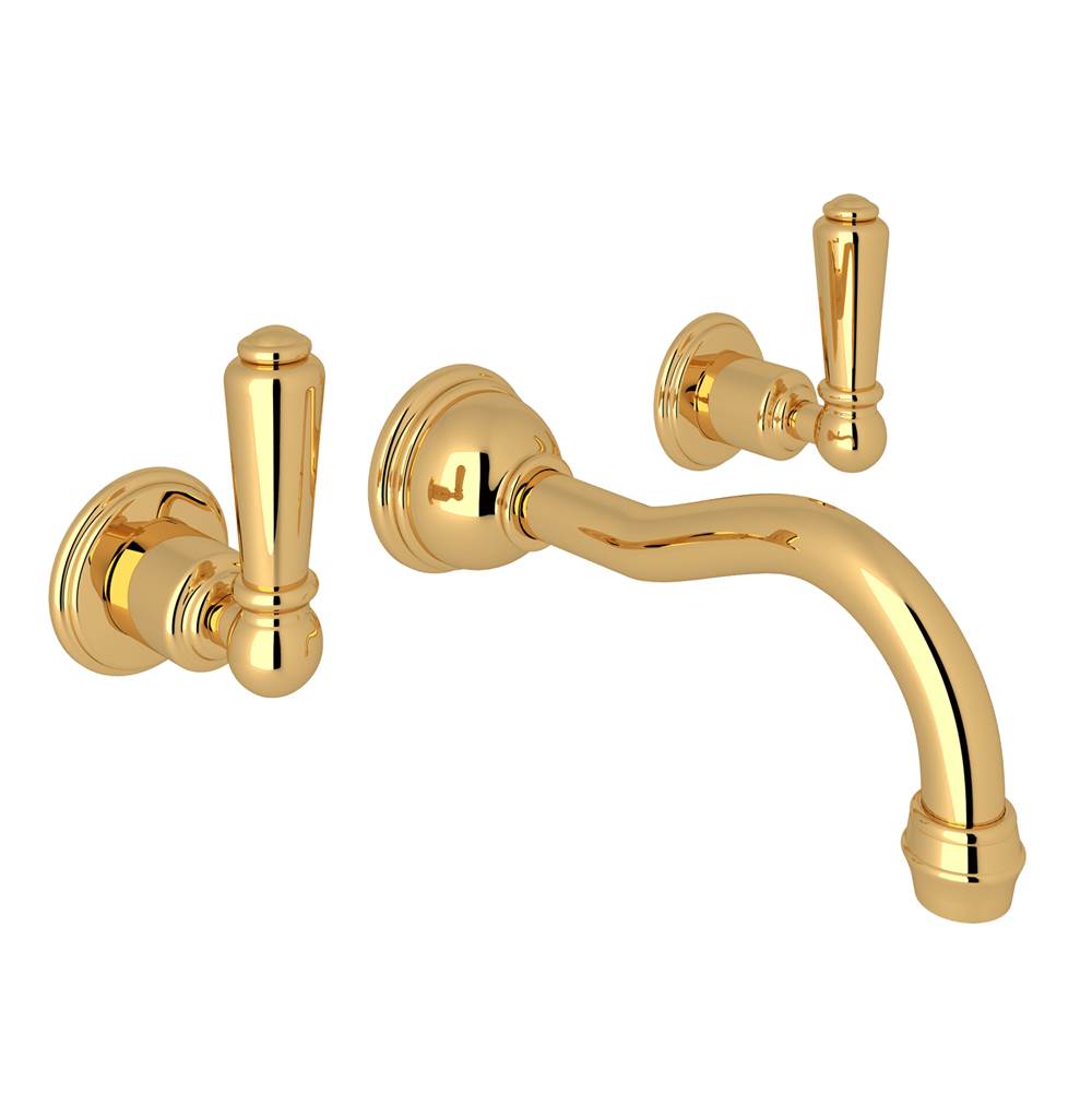 Bathworks ShowroomsPerrin & RoweEdwardian™ Wall Mount Lavatory Faucet With Column Spout